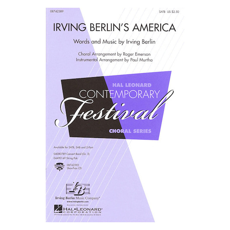 irving berlins america for satb choir sheet music