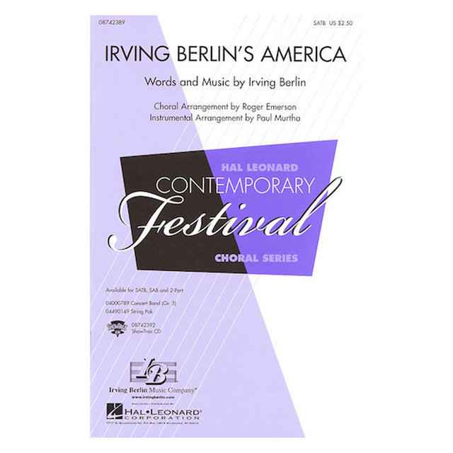 irving berlins america for satb choir sheet music