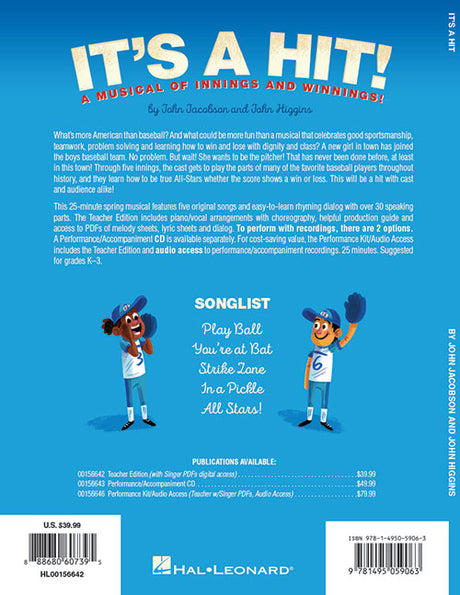 it's a hit baseball kids musical from teton music