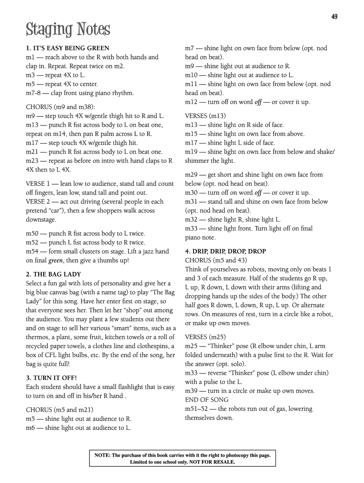 it's easy being green kids musicals shows from teton music