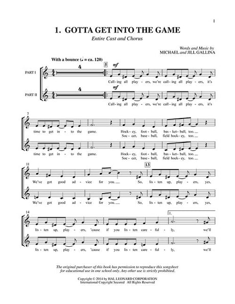 its how you play the game kids musicals about sports