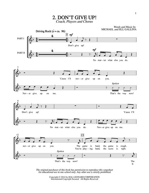 its how you play the game kids musicals about sports