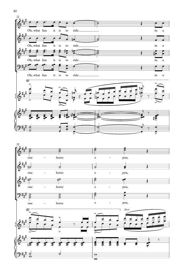 Jingle bells by mack wilberg sheet music for christmas