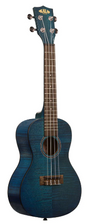 kala brand ukulele blue exotic mahogany concert size