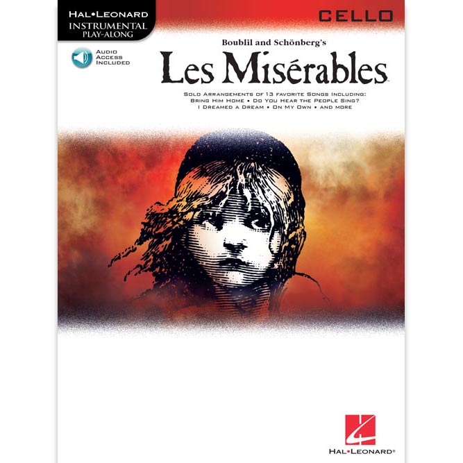 Les Miserables Cello Play-Along Book with Online Audio – Hal Leonard