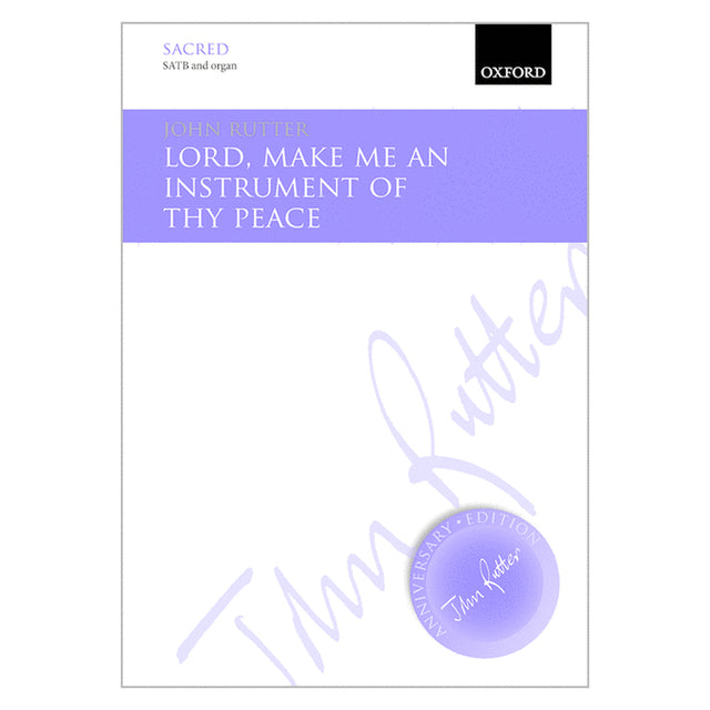 lord make me an instrument by john rutter sheet music