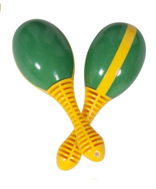 mini caraca shaker instruments green for kids
