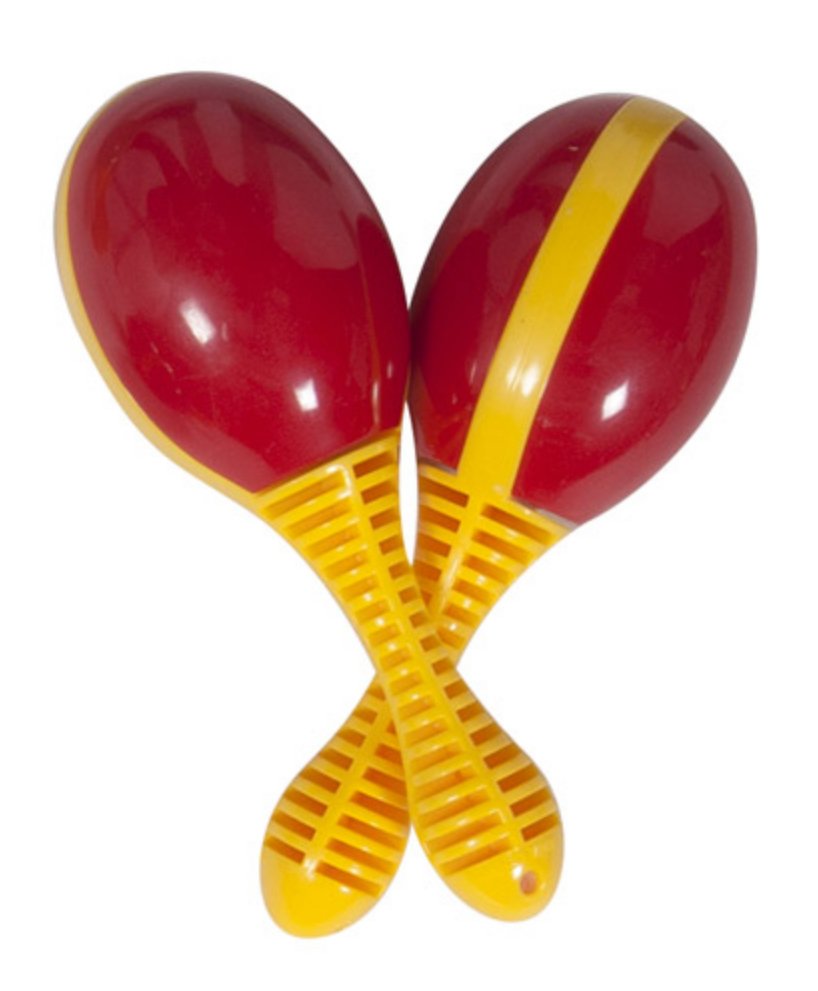 mini maraca shaker instruments in red for kids