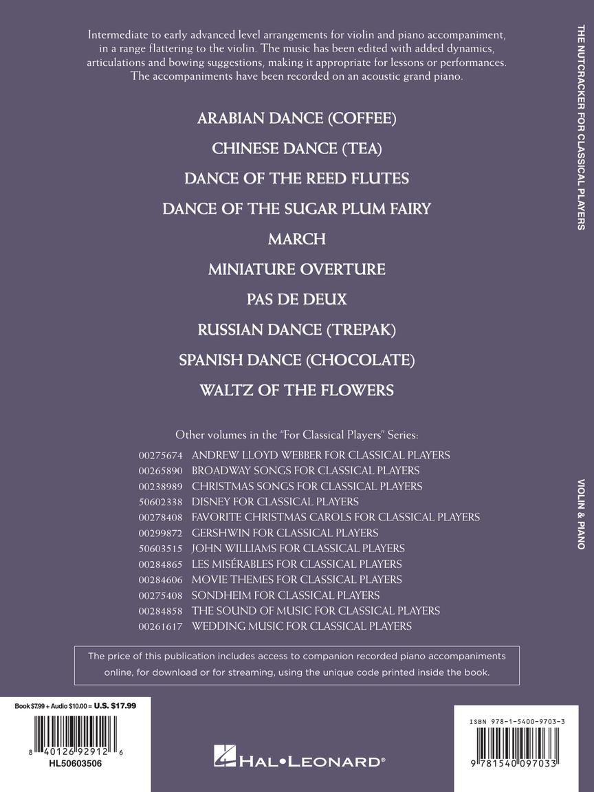 The Nutcracker for Classical Players for Violin and Piano