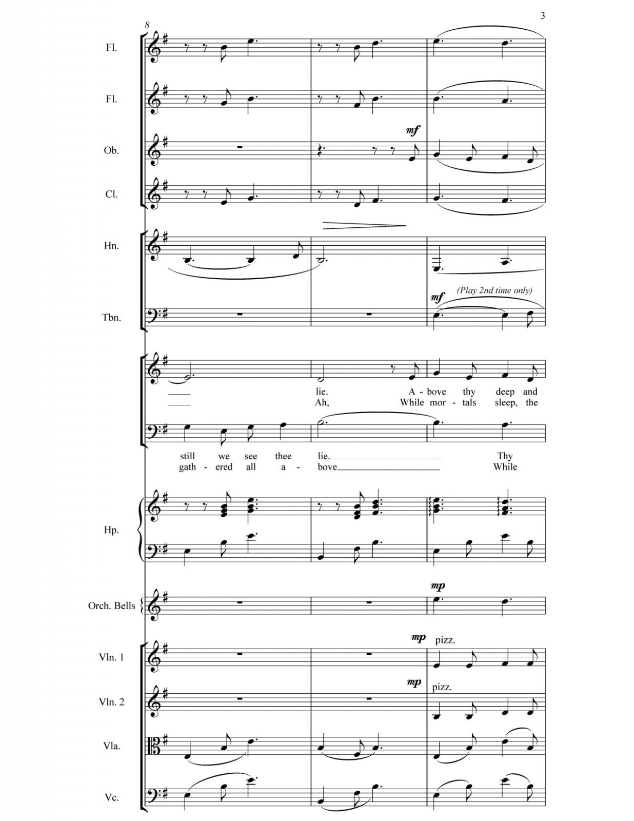 O Little Town of Bethlehem (SATB and Orchestra)