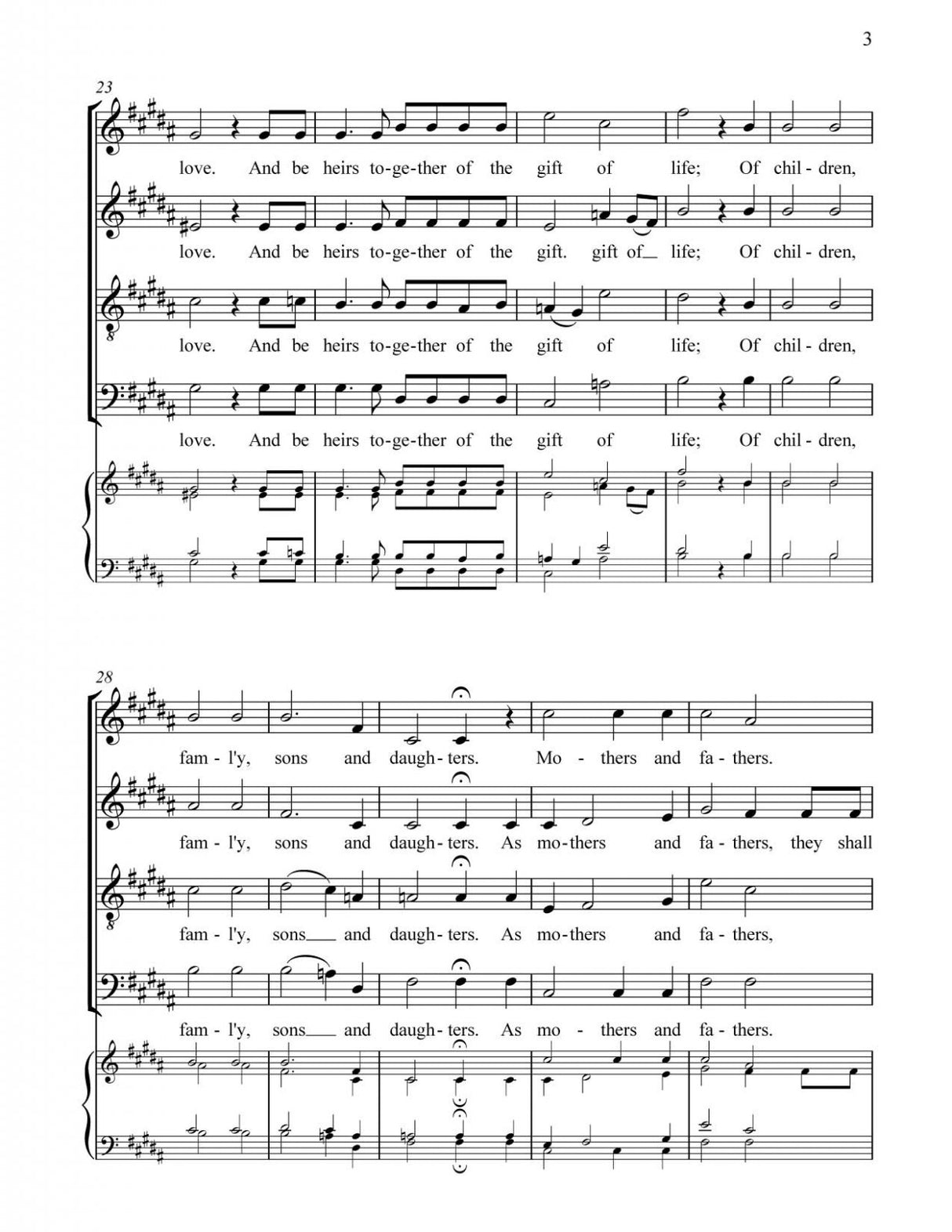One Flesh (SATB)
