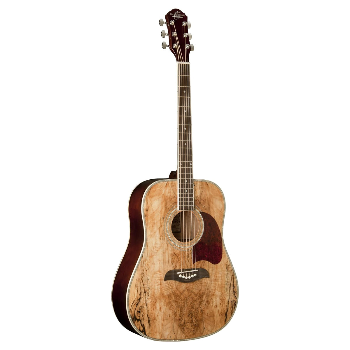 Guitare acoustique Dreadnought Oscar Schmidt OG2SM-R en érable moucheté