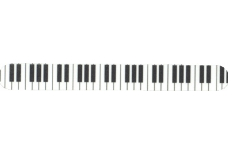 piano keyboard nail file music gift