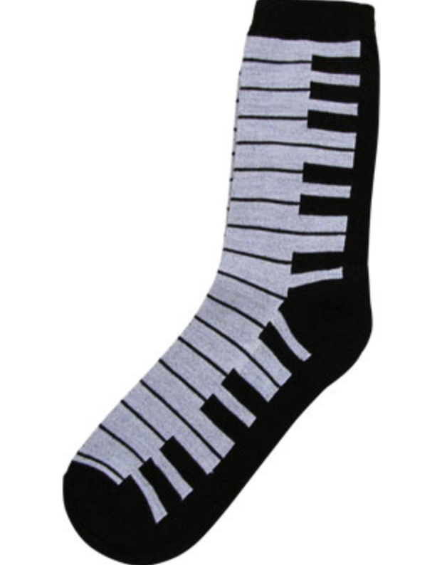 Piano Keyboard Ladies Socks (size 9-11)