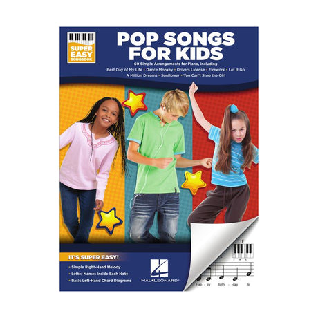 Pop songs for kids super easy piano sheet music