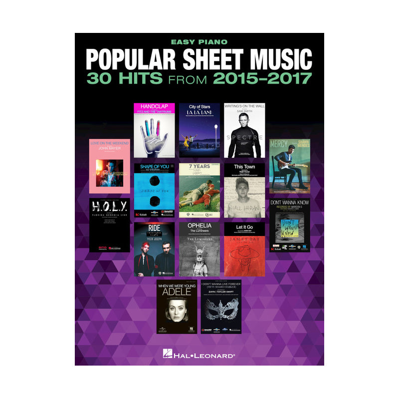 Popular Sheet Music - 30 Hits from 2015-2017