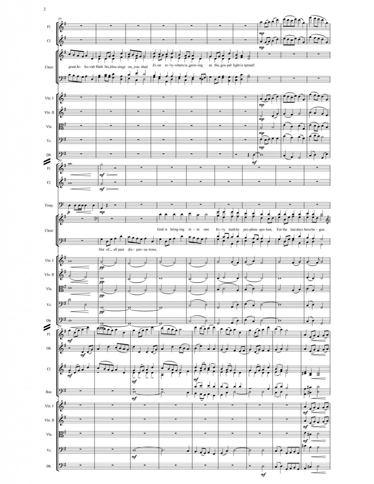 Saints Behold How Great Jehovah (SATB & Orchestra)