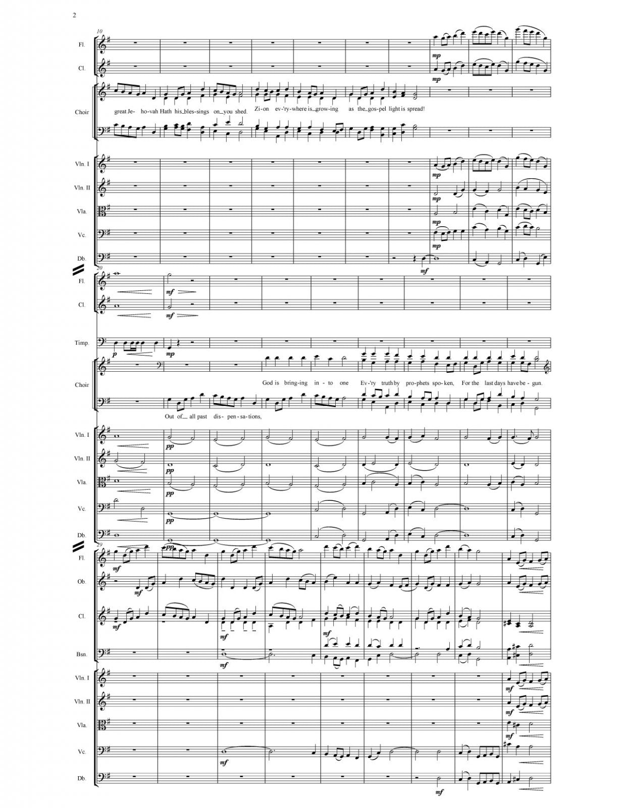 Saints Behold How Great Jehovah (SATB & Orchestra)