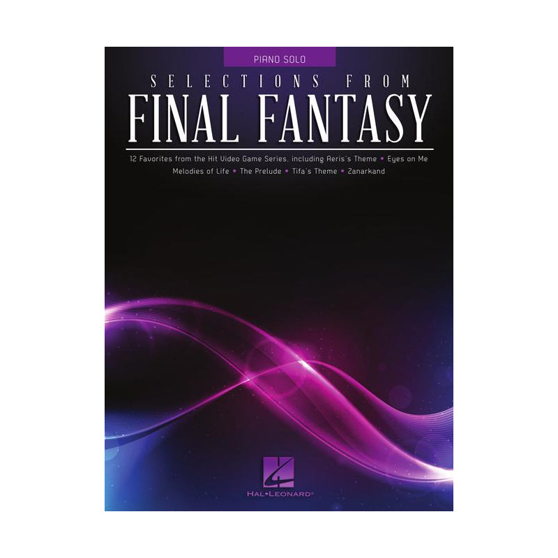 Selections of final fantasy video game sheet music for piano