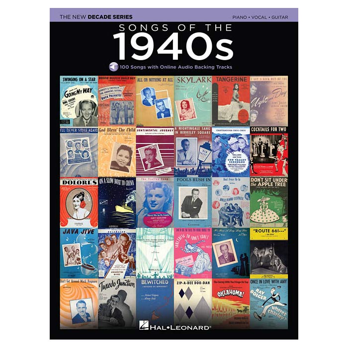Songs of the 1940s The New Decade Series with Online Play-Along Backing Tracks
