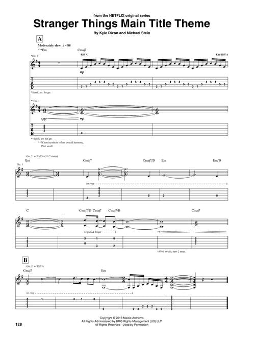 Choses étranges (guitare)