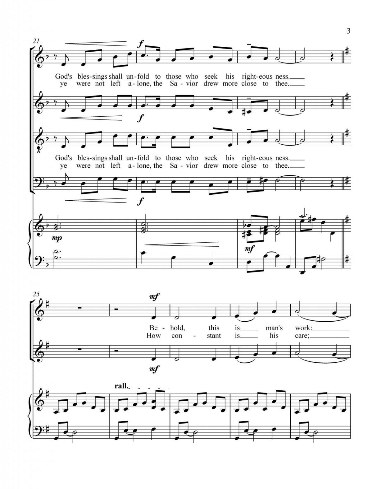 Free LDS sheet music of tender mercies of the lord by elder bednar