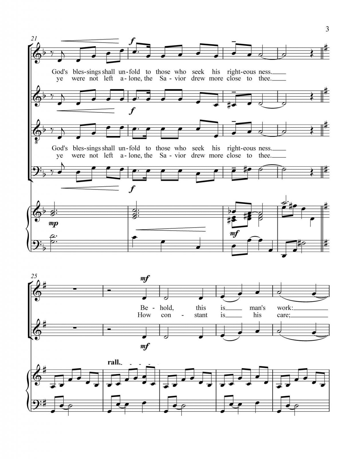 Free LDS sheet music of tender mercies of the lord by elder bednar