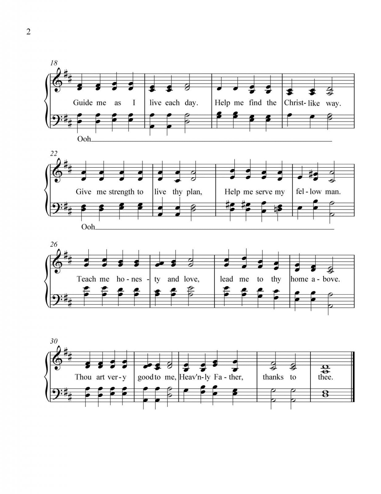Thanks to Thee (SATB)
