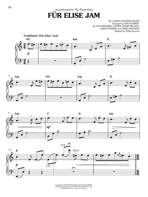 the piano guys easy piano sheet music by phillip keveren