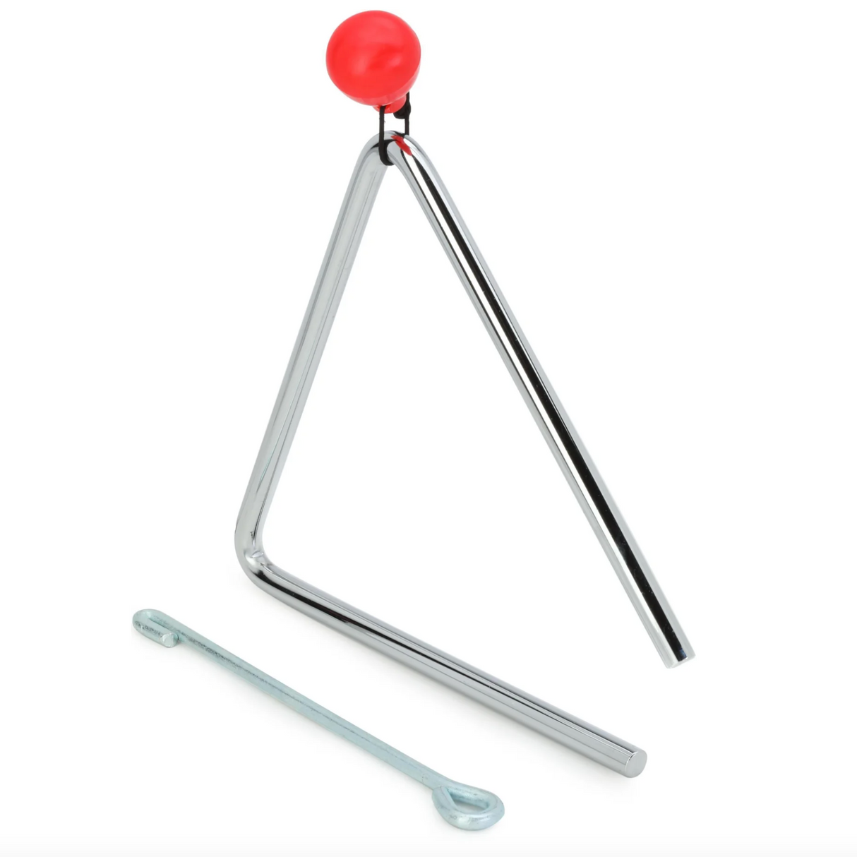 steel triangle and striker for kids percussion and classroom