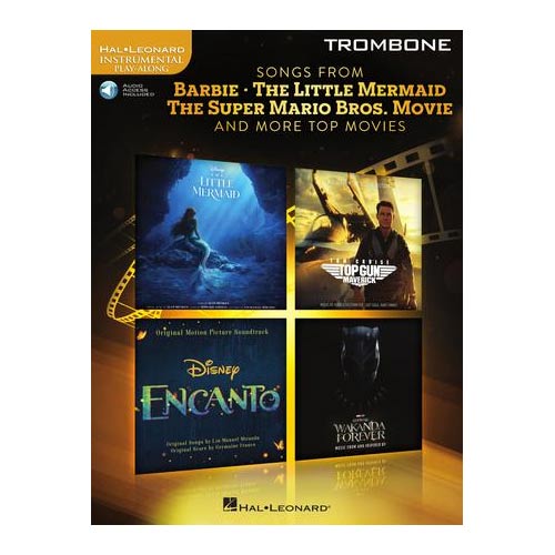trombone sheet music from barbie, little mermaid and mario