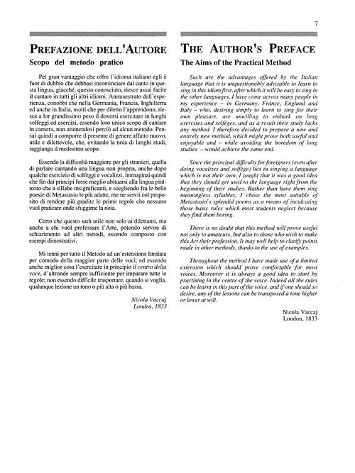 Méthode Vocale Pratique (Vaccai) - Voix Aiguë