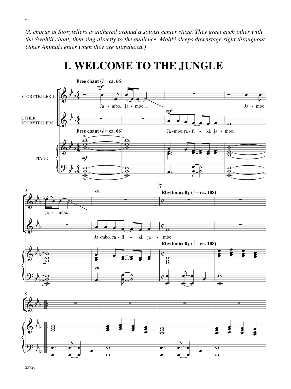 welcome to the jungle kids musical shows from Teton Music