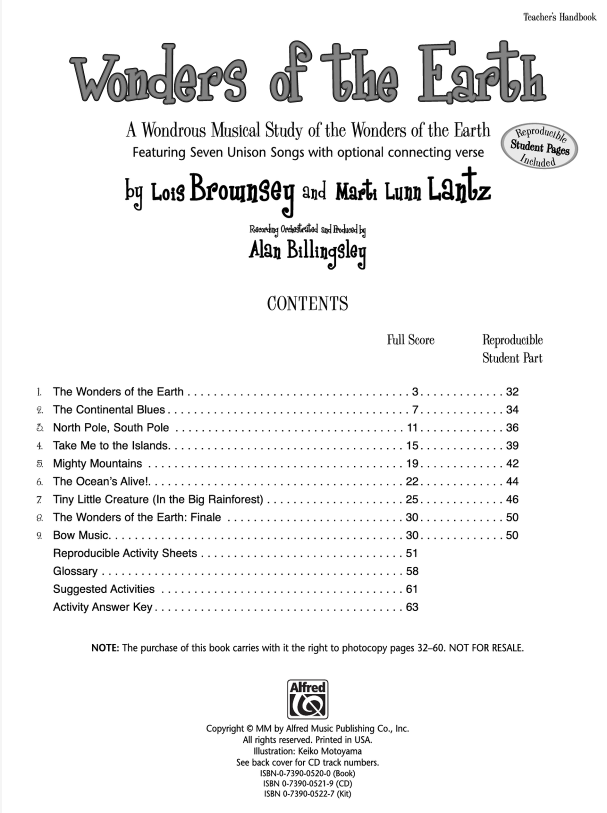 wonders of the earth kids musicals shows