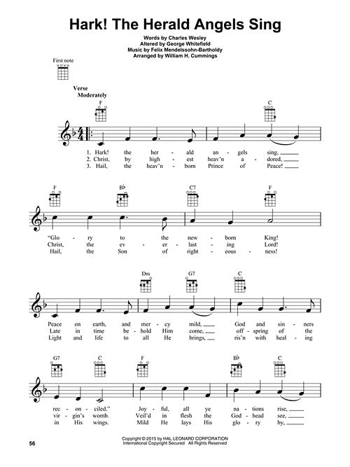 100 Christmas Carols for Ukulele