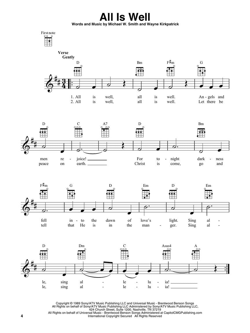 100 Most Beautiful Christmas Songs - Ukulele