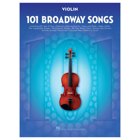 101 Broadway shows violin sheet music