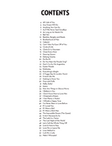List of song titles on a white background with black text.