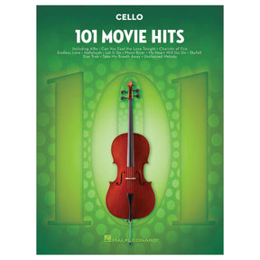101 movie hits for cello sheet music