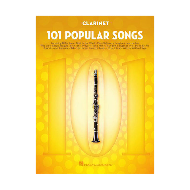 101 popular songs for clarinet sheet music