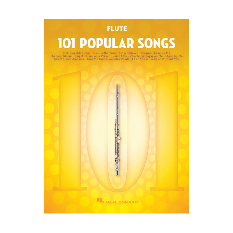 101 popular songs for flute sheet music
