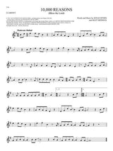 Sheet music for '10,000 Reasons (Bless the Lord)' by Matt Redman and Jonathan Myrick on a white background.