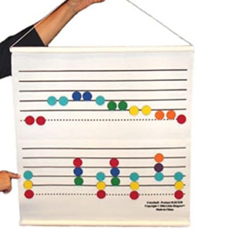 Teach kids music with felt staff for classroom 