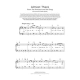 Sheet music for 'Almost There' from 'The Princess and the Frog' on a white background