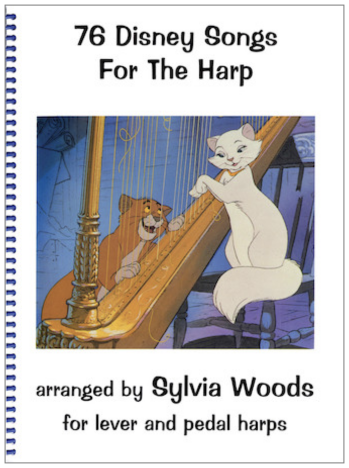 Disney lap harp sheet music by sylvia woods