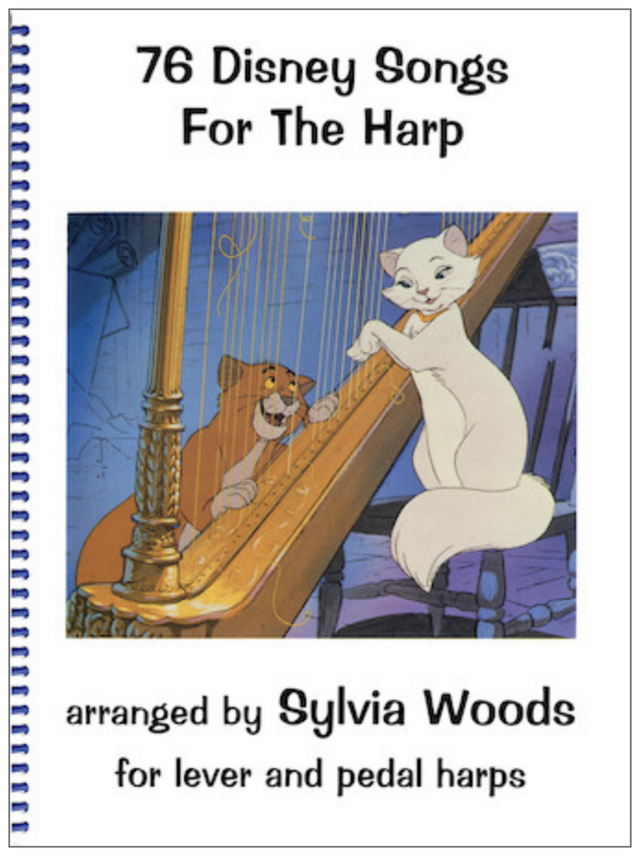Disney lap harp sheet music by sylvia woods