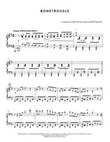 Sheet music for 'Bonetrousle' composed by Toby Fox and arranged by David Peacock.
