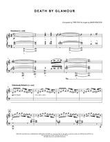 Sheet music for 'Death by Glamour' composed by Toby Fox and arranged by David Peacock.