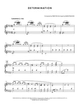 Sheet music for 'Determination' composed by Toby Fox and arranged by David Peacock.