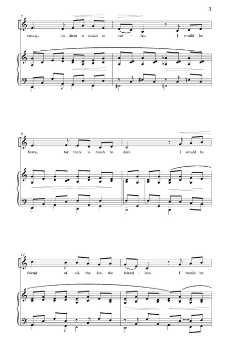 I would be true mack wilberg song with sheet music notation